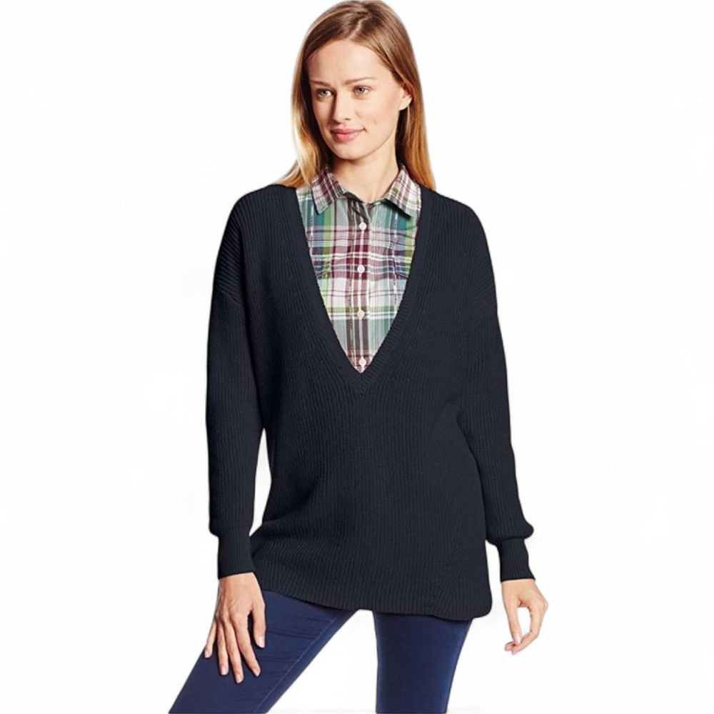 525 America Women's Cameron Deep V-Neck Sweater Size Medium